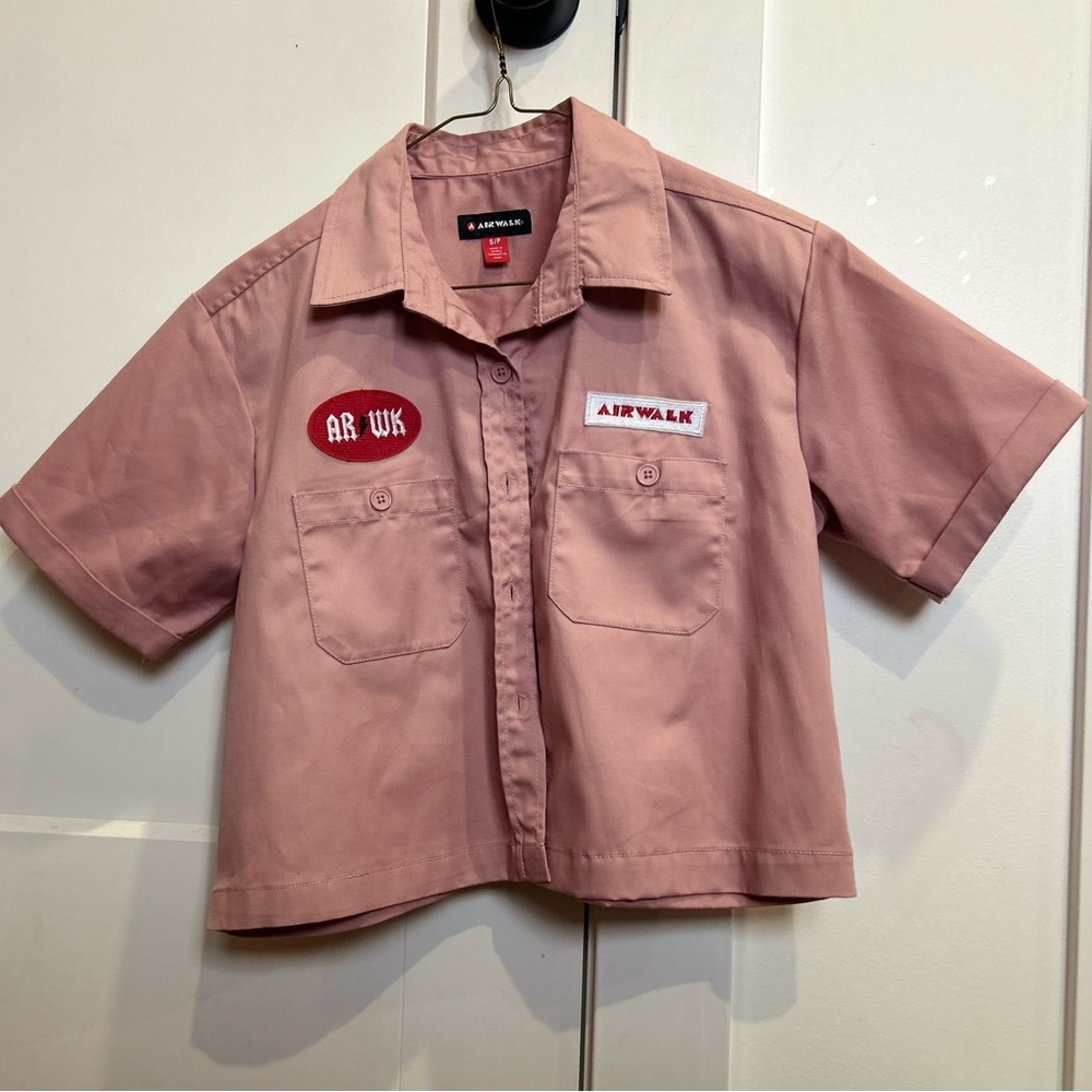 Airwalk Light Pink Button Down Shirt